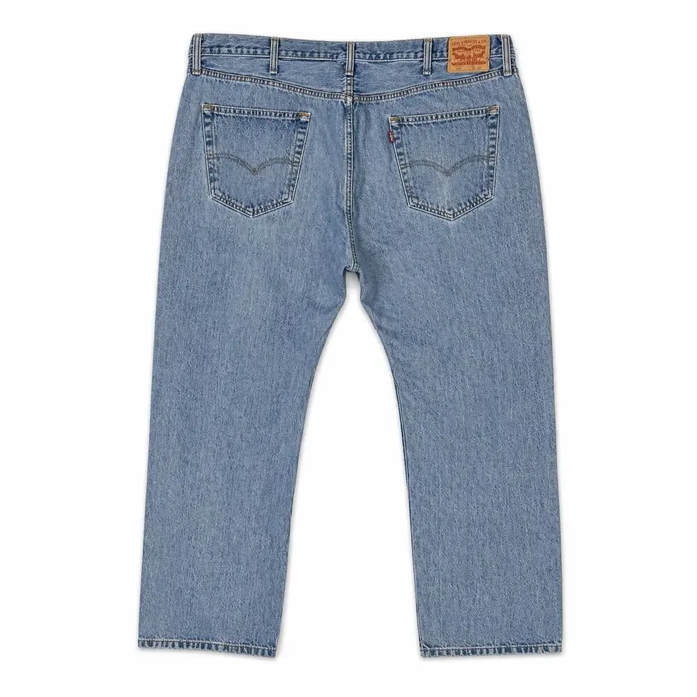 Levi’s 501 Jeans Mens 46x32 (30 Inseam) Button Fly Medium Wash Straight Leg